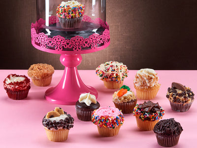 Assortment of the most outstanding flavors in gourmet cupcakes.
Available in 6 / 12 / 18 / 24 Pack.

