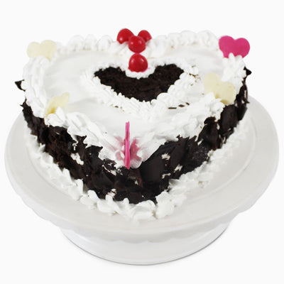 Heart Shape Black Forest Cake - 1 KG