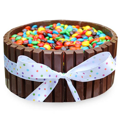 Kit Kat Chocolate Rainbow Cake